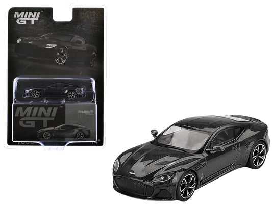 Aston Martin DBS RHD (Right Hand Drive) "007 Edition" Black Metallic Limited Edition 1/64 Diecast Model Car by Mini GT