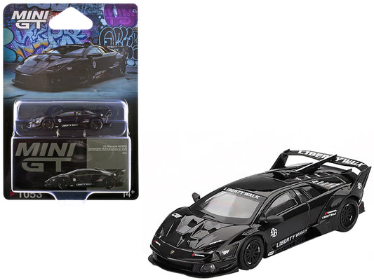 Lamborghini Murcielago GT EVO LB-Silhouette Works Black Limited Edition 1/64 Diecast Model Car by Mini GT - Use code SHOPAPP15 to get 15 percent off