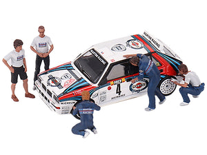 "Martini Racing WRC" 5 Piece Figure Set for 1/64 scale models by Mini GT - Premium Accessories from Mini GT - Just $28.99! Shop now at Rapidvehicles