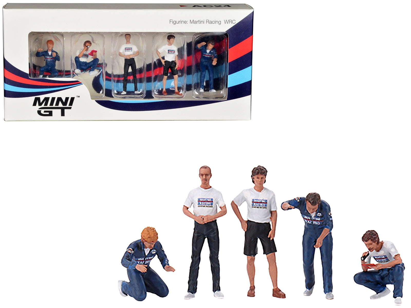 "Martini Racing WRC" 5 Piece Figure Set for 1/64 scale models by Mini GT - Premium Accessories from Mini GT - Just $28.99! Shop now at Rapidvehicles