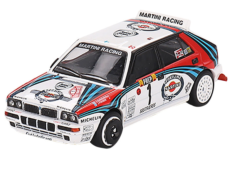 Lancia Delta HF Integrale Evoluzione "Martini Racing - 1992 Rally MonteCarlo" 4 Piece Set 1/64 Diecast Models by Mini GT - Premium Lancia Models from Mini GT - Just $85.99! Shop now at Rapidvehicles