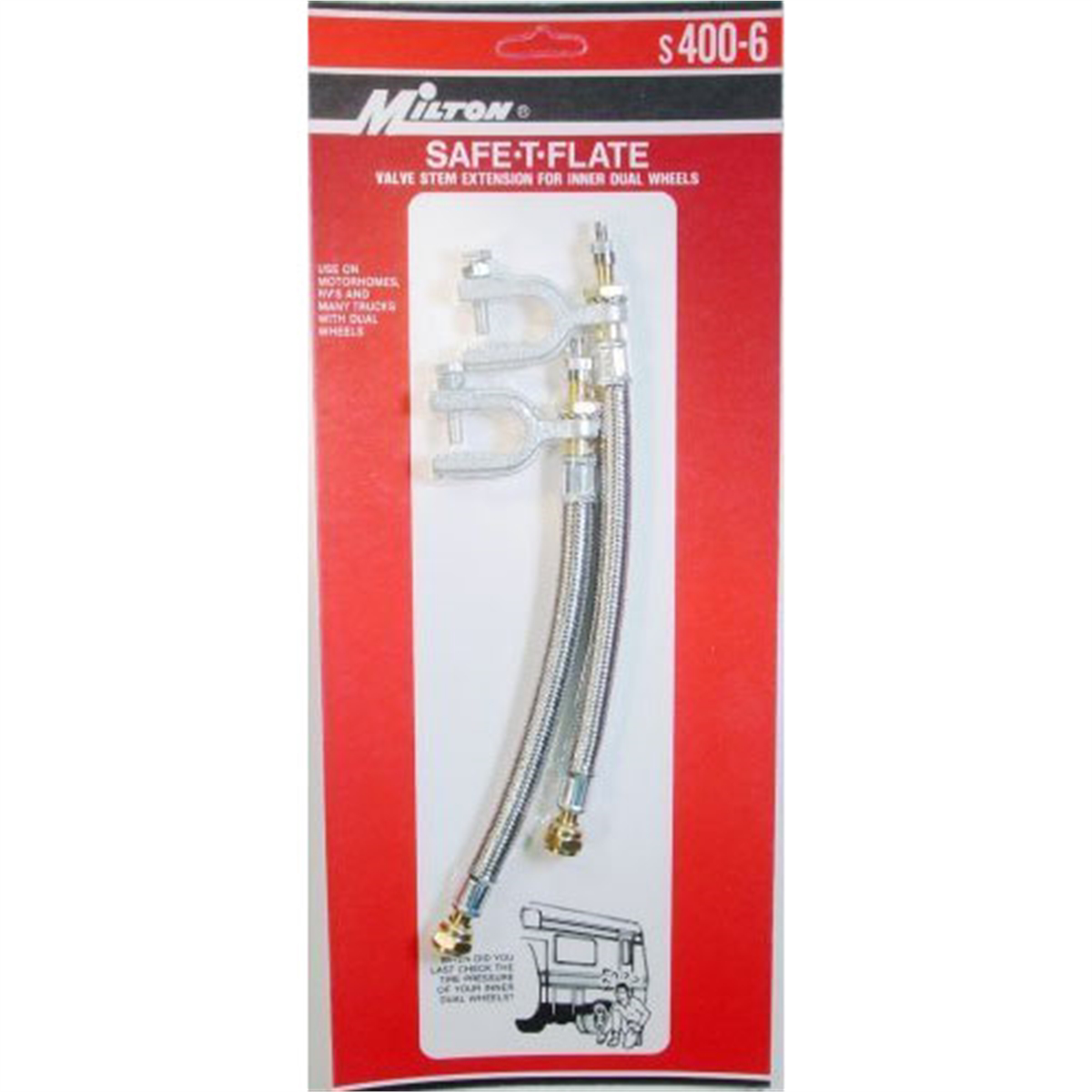 Saf-T-Flate Valve Ext. 2/cd - Premium Tire Valve Tools and Accessories from Milton Industries - Just $92.99! Shop now at Rapidvehicles