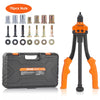 VEVOR Rivet Nut Tool, 14" Rivnut Tool Kit with 7 PCS Metric and SAE Mandrels, 70 PCS Assorted Rivet Nuts, 10-24, 1/4-20, M6, 5/16-18, M8, 3/8-16, M10, Rivet Nut Kit With Rugged Carrying Case - Premium Rivet Nut Tool from VEVOR - Just $48.99! Shop now at Rapidvehicles