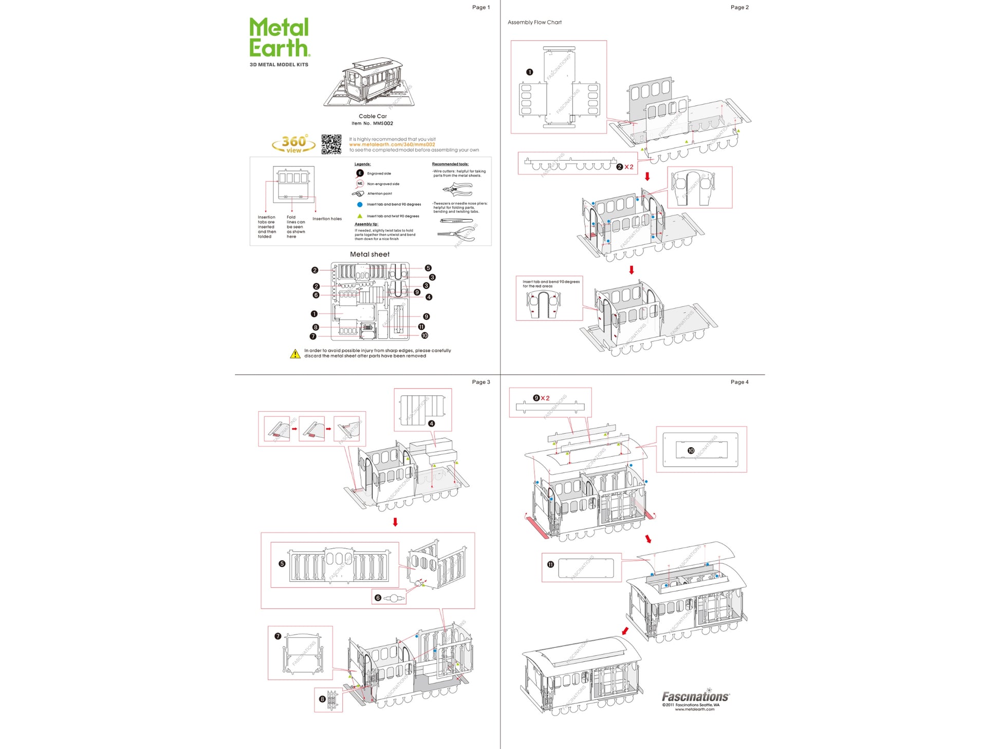 Model Kit San Francisco Cable Car "Powel & Mason St" (Easy - Premium Other from Metal Earth - Just $19.33! Shop now at Rapidvehicles