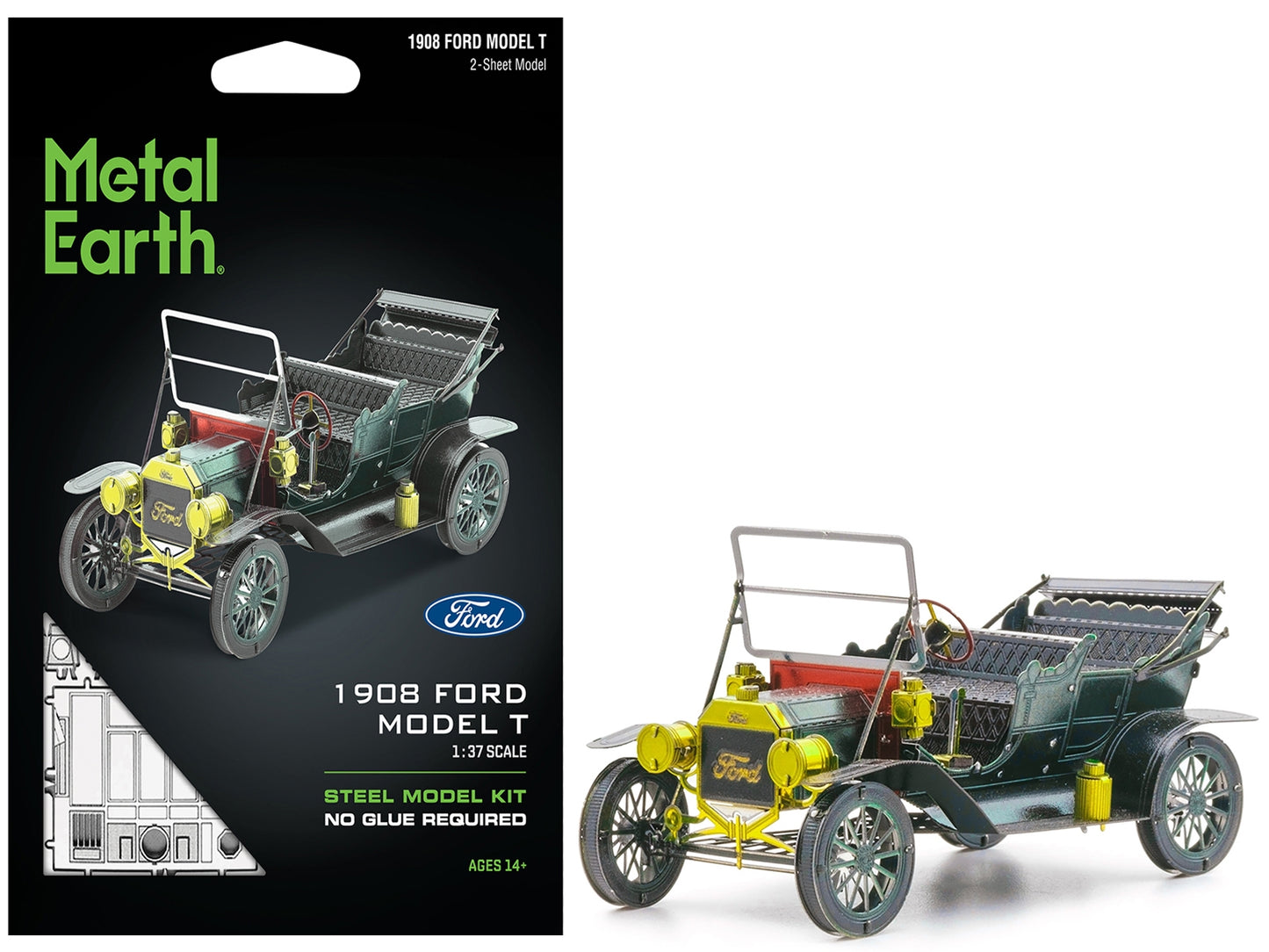 Model Kit 1908 Ford Model T Dark Green (Moderate Difficulty) - Premium Model Kits(To Built) from Metal Earth - Just $25.49! Shop now at Rapidvehicles