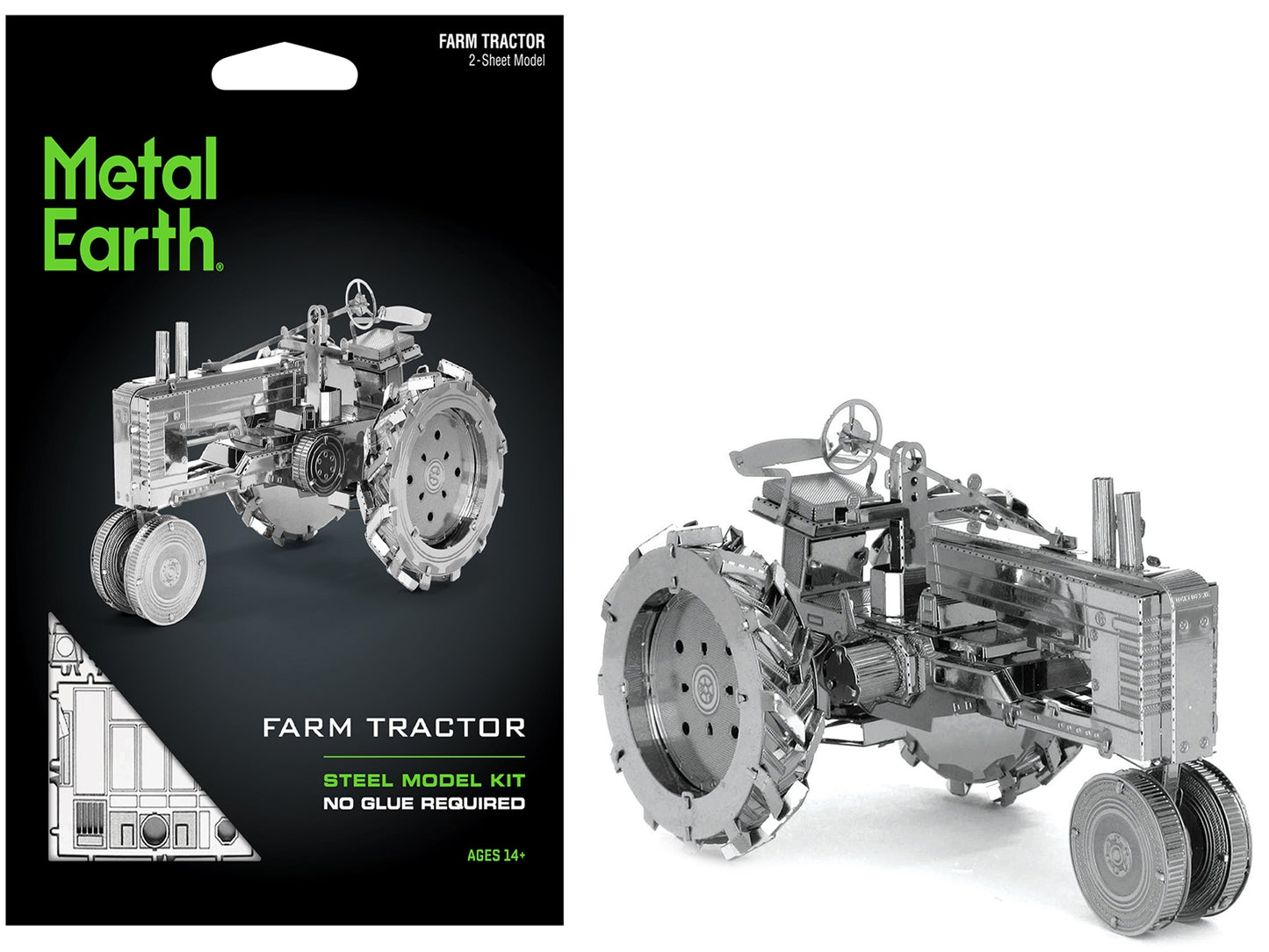 Model Kit Farm Tractor (Challenging Difficulty) Steel Model by - Premium Model Kits(To Built) from Metal Earth - Just $23.95! Shop now at Rapidvehicles