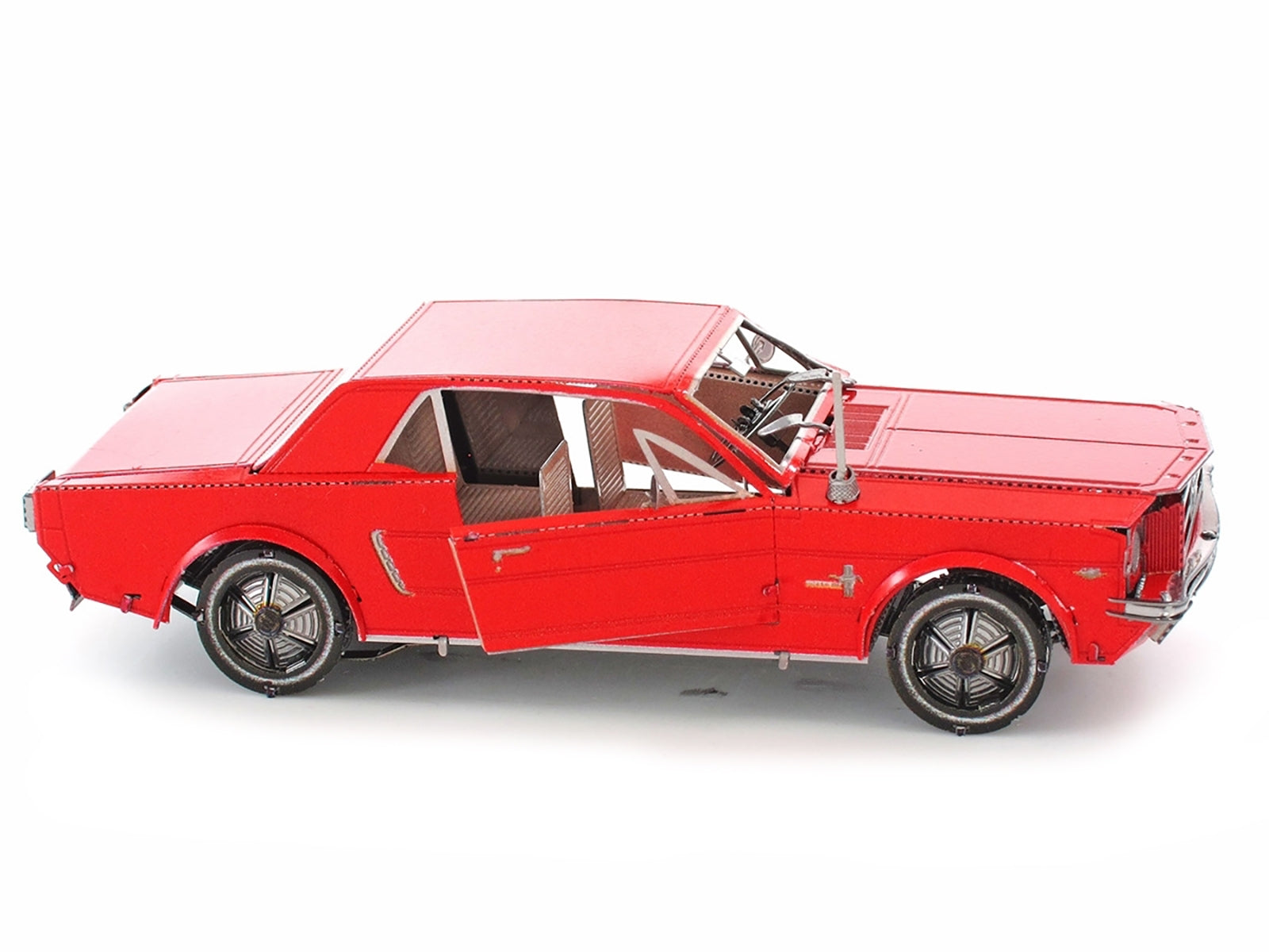 Model Kit 1965 Ford Mustang Red (Moderate Difficulty) Steel Model by Metal Earth - Premium Model Kits(To Built) from Metal Earth - Just $24.90! Shop now at Rapidvehicles