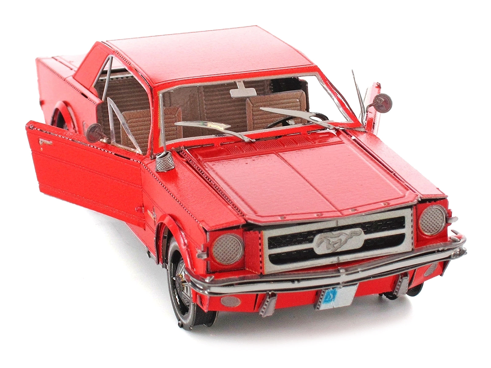 Model Kit 1965 Ford Mustang Red (Moderate Difficulty) Steel Model by Metal Earth - Premium Model Kits(To Built) from Metal Earth - Just $24.90! Shop now at Rapidvehicles