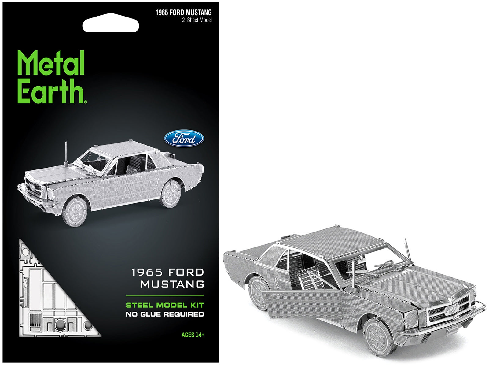 Model Kit 1965 Ford Mustang Metal (Moderate Difficulty) Steel Model by Metal Earth - Premium Model Kits(To Built) from Metal Earth - Just $23.19! Shop now at Rapidvehicles