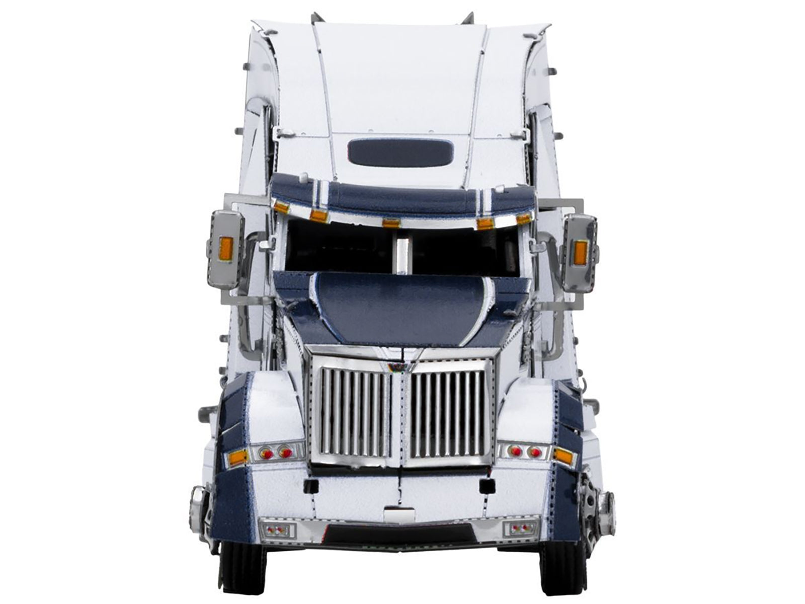 Model Kit Western Star 5700XE Phantom Truck White with Blue Stripes (Challenging Difficulty) Steel Model by Metal Earth - Premium Western Star from Metal Earth - Just $38.58! Shop now at Rapidvehicles