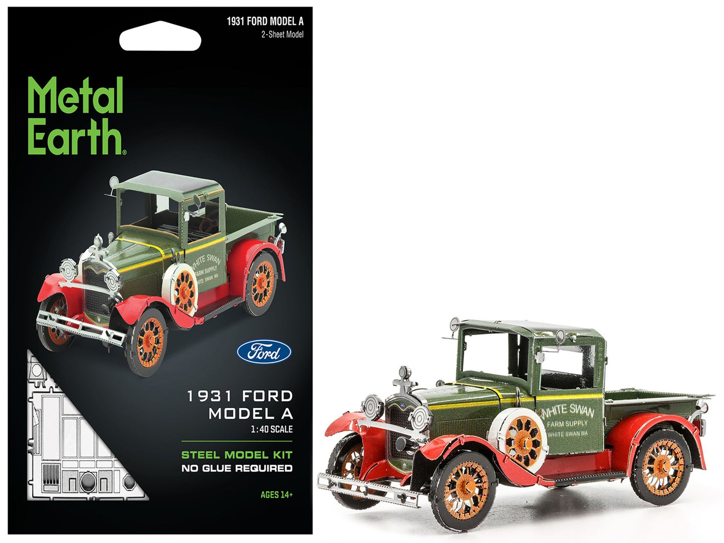 Model Kit 1931 Ford Model A Pickup Truck Green (Moderate - Premium Model Kits(To Built) from Metal Earth - Just $25.49! Shop now at Rapidvehicles