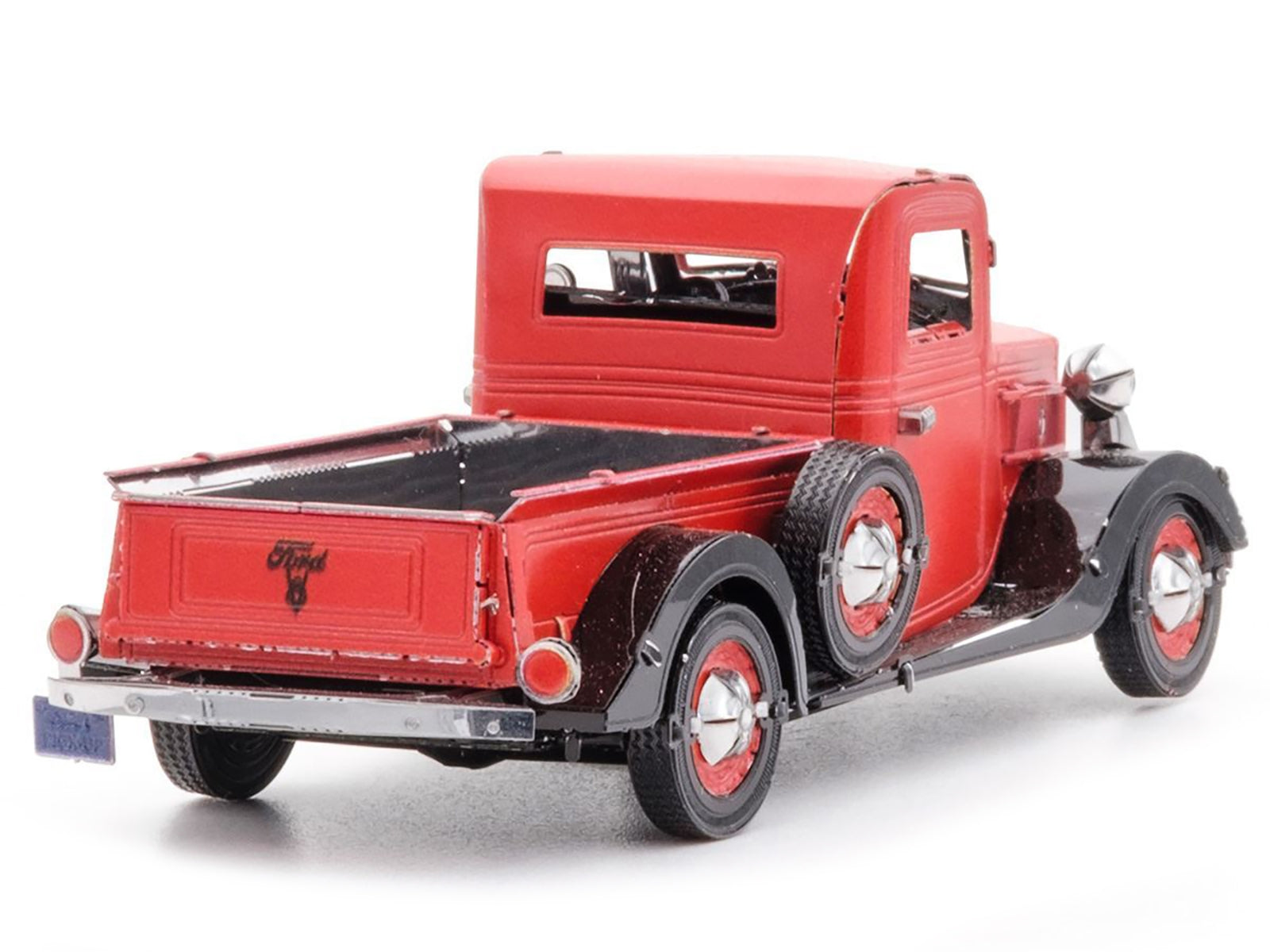 Model Kit 1937 Ford Pickup Truck Red and Black (Moderate Difficulty) Steel Model by Metal Earth - Premium Model Kits(To Built) from Metal Earth - Just $24.90! Shop now at Rapidvehicles