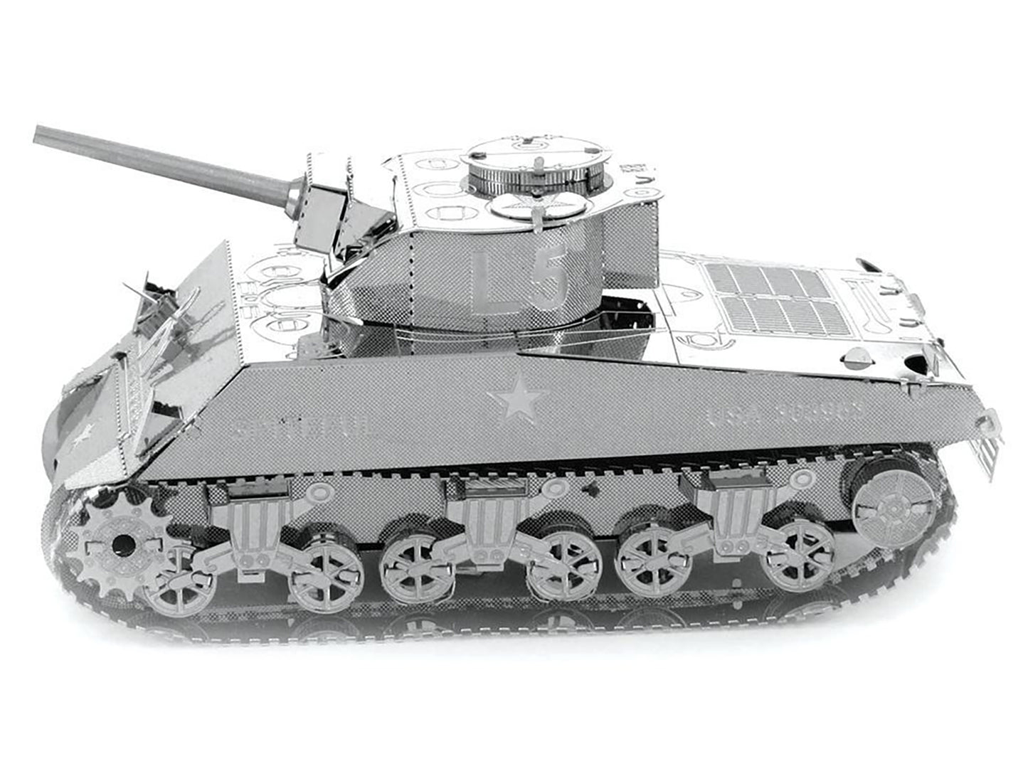 Model Kit American Sherman Tank (Moderate Difficulty) Steel Model - Premium Military Models from Metal Earth - Just $23.95! Shop now at Rapidvehicles