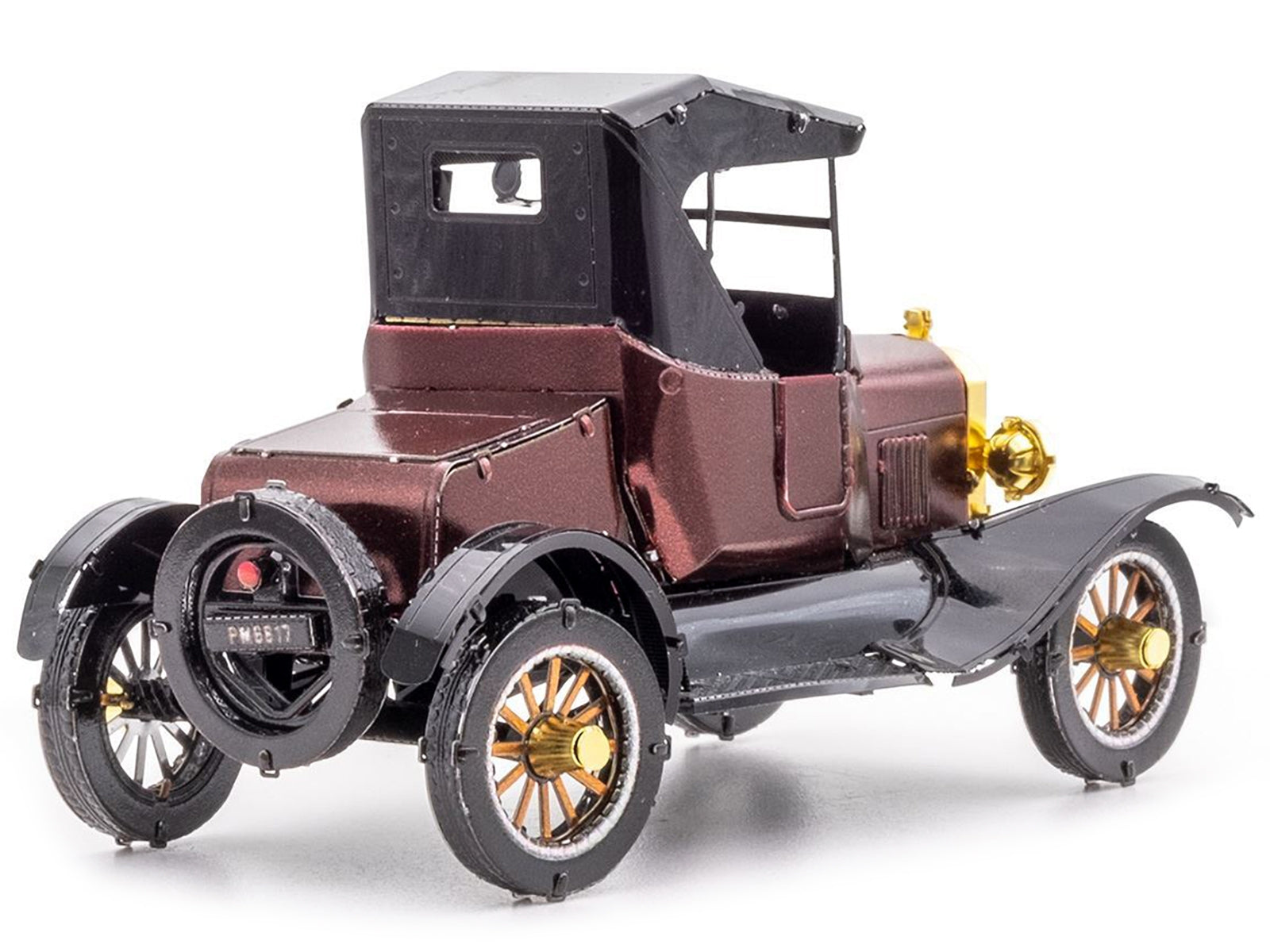 Model Kit 1925 Ford Model T Runabout Dark Red and Black (Moderate Difficulty) Steel Model by Metal Earth - Premium Model Kits(To Built) from Metal Earth - Just $24.90! Shop now at Rapidvehicles