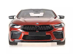 2020 BMW M8 Coupe Red Metallic with Carbon Top 1/18 Diecast Model Car by Minichamps - Premium BMW Models from Minichamps - Just $231.99! Shop now at Rapidvehicles