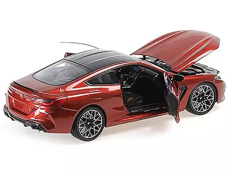 2020 BMW M8 Coupe Red Metallic with Carbon Top 1/18 Diecast Model - Premium BMW Models from Minichamps - Just $266.39! Shop now at Rapidvehicles