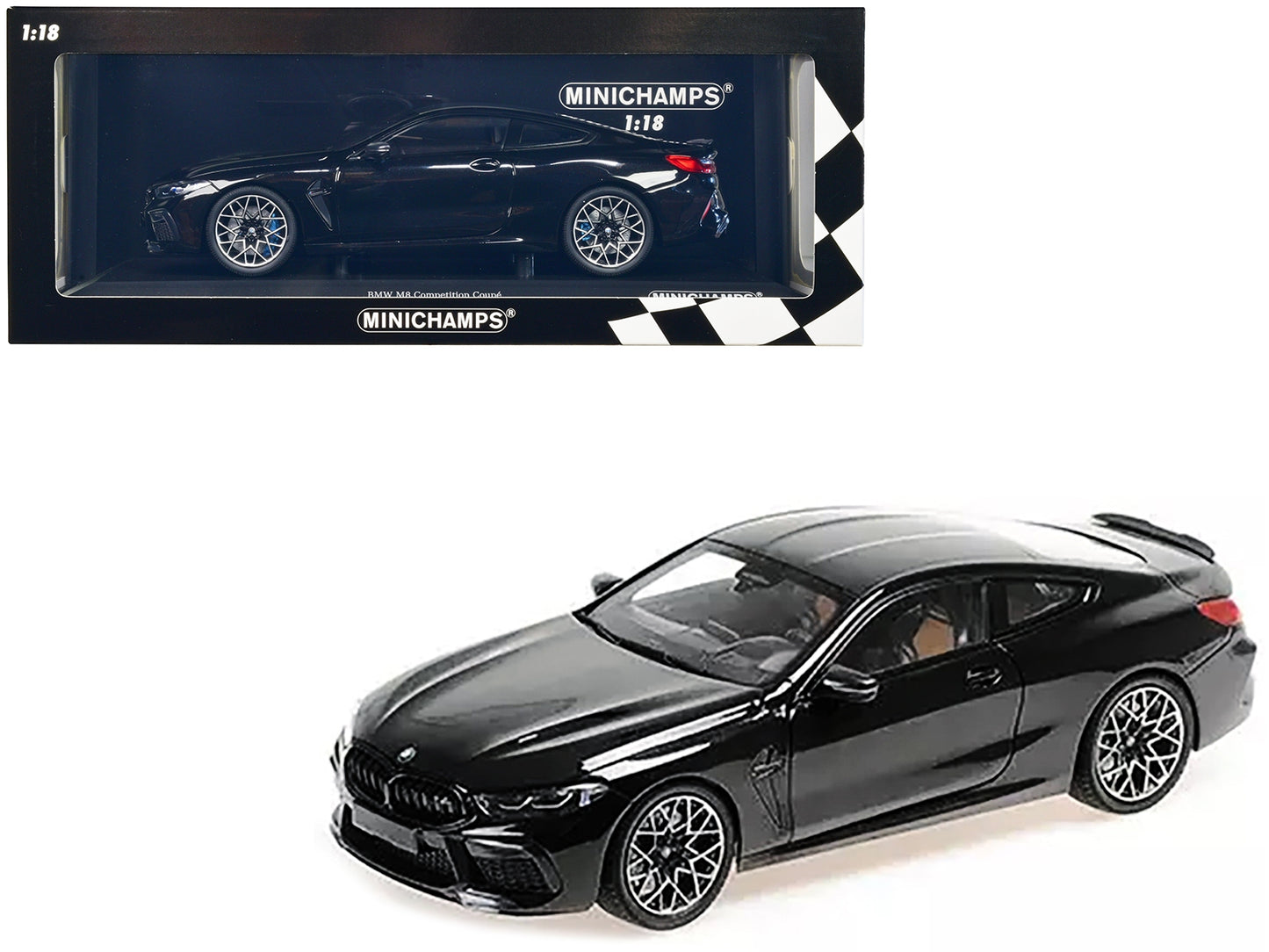 2020 BMW M8 Coupe Black Metallic with Carbon Top 1/18 Diecast - Premium BMW Models from Minichamps - Just $188.09! Shop now at Rapidvehicles