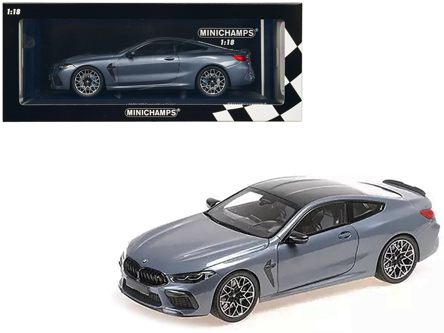 2020 BMW M8 Coupe Blue Metallic with Carbon Top 1/18 Diecast - Premium BMW Models from Minichamps - Just $266.39! Shop now at Rapidvehicles