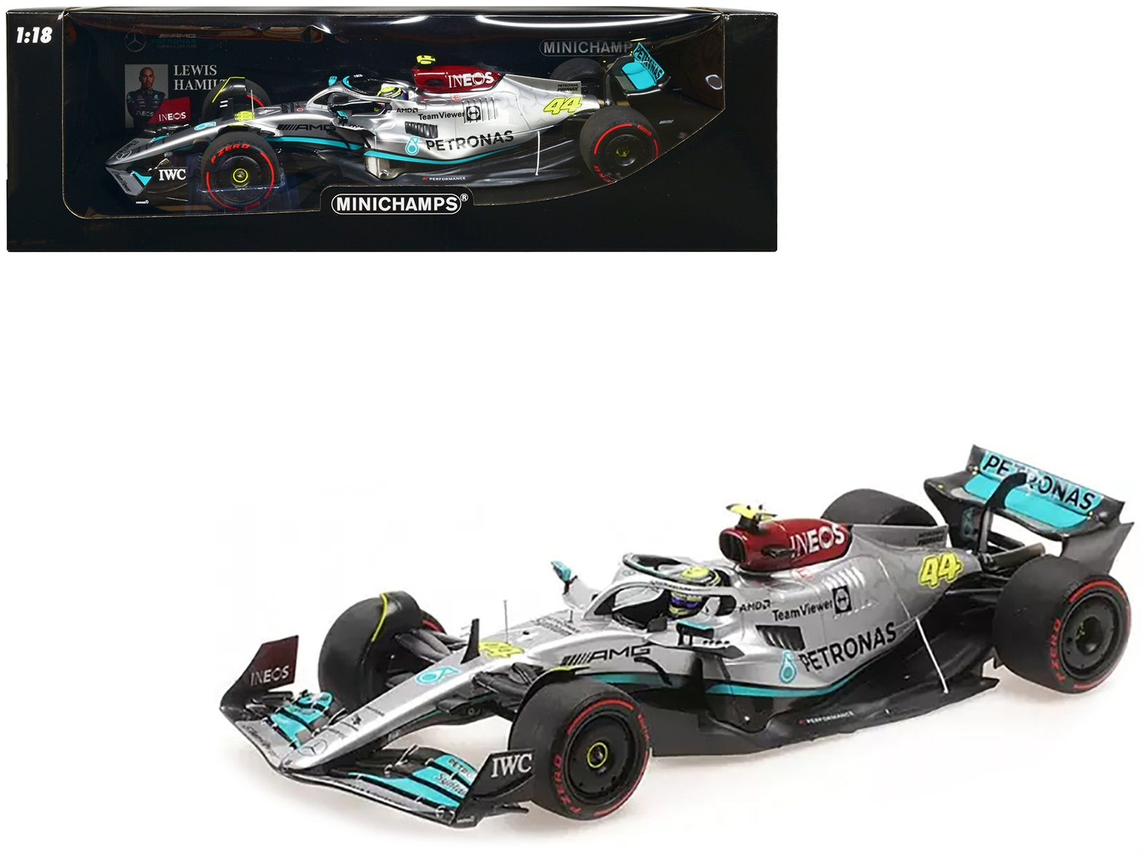 Mercedes-AMG F1 W13 E Performance #44 Lewis Hamilton 2nd Place - Premium Mercedes Models from Minichamps - Just $278.99! Shop now at Rapidvehicles