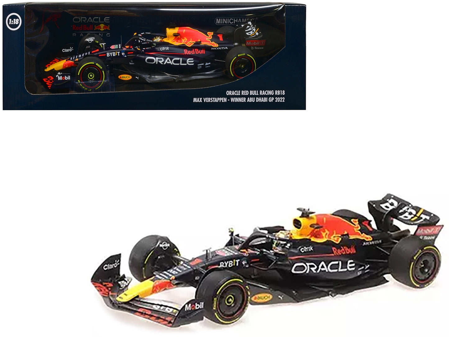 Red Bull Racing RB18 #1 Max Verstappen "Oracle" Winner F1 Formula - Premium Formula 1 Models from Minichamps - Just $278.99! Shop now at Rapidvehicles