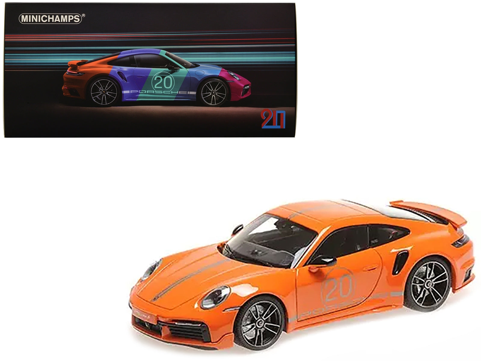 2021 Porsche 911 (992) Turbo S Coupe Sport Design #20 Orange with - Premium Porsche Models from Minichamps - Just $323.99! Shop now at Rapidvehicles