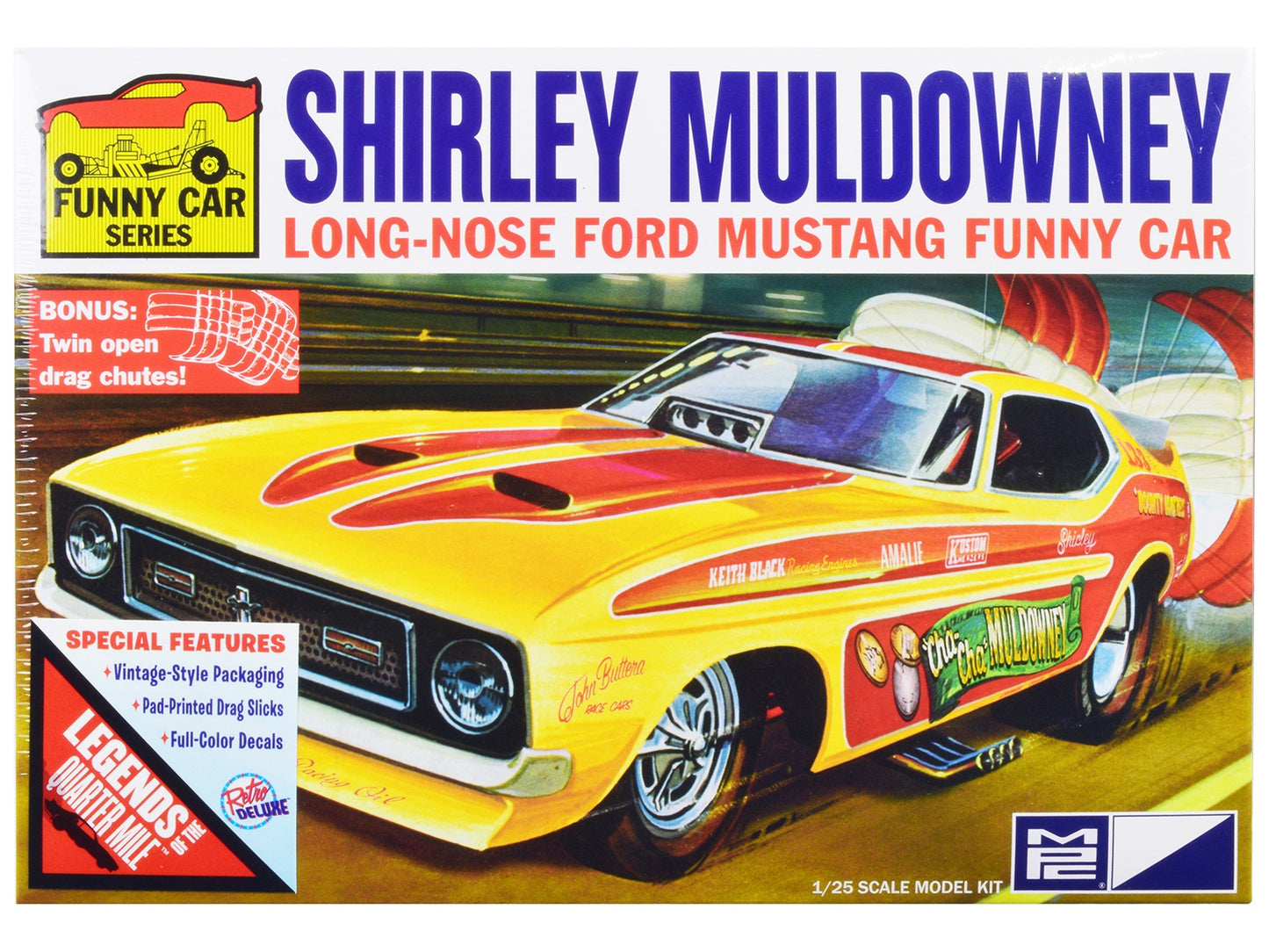 Skill 2 Model Kit Ford Mustang Long Nose Funny Car "Shirley - Premium Model Kits(To Built) from MPC - Just $61.19! Shop now at Rapidvehicles