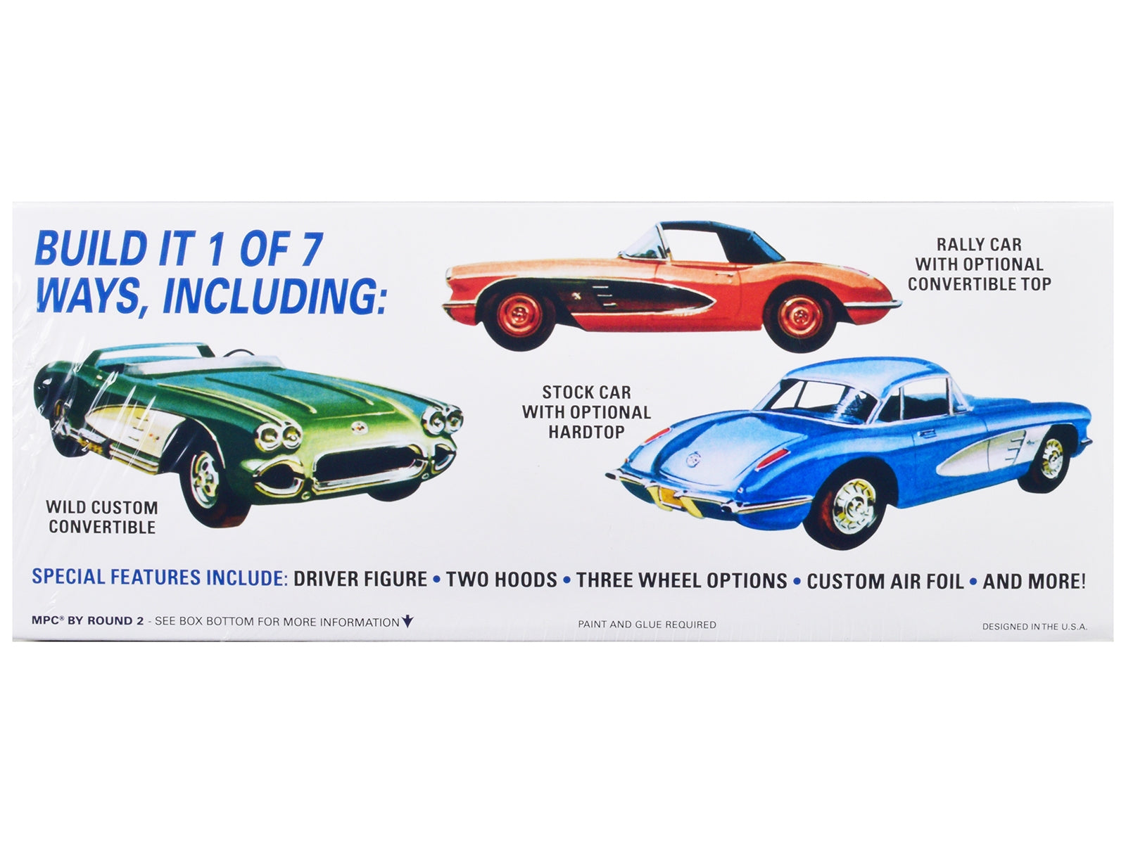 Skill 2 Model Kit 1960 Chevrolet Corvette 7-in-1 Kit 1/25 Scale Model by MPC - Premium Corvette Models from MPC - Just $55.92! Shop now at Rapidvehicles