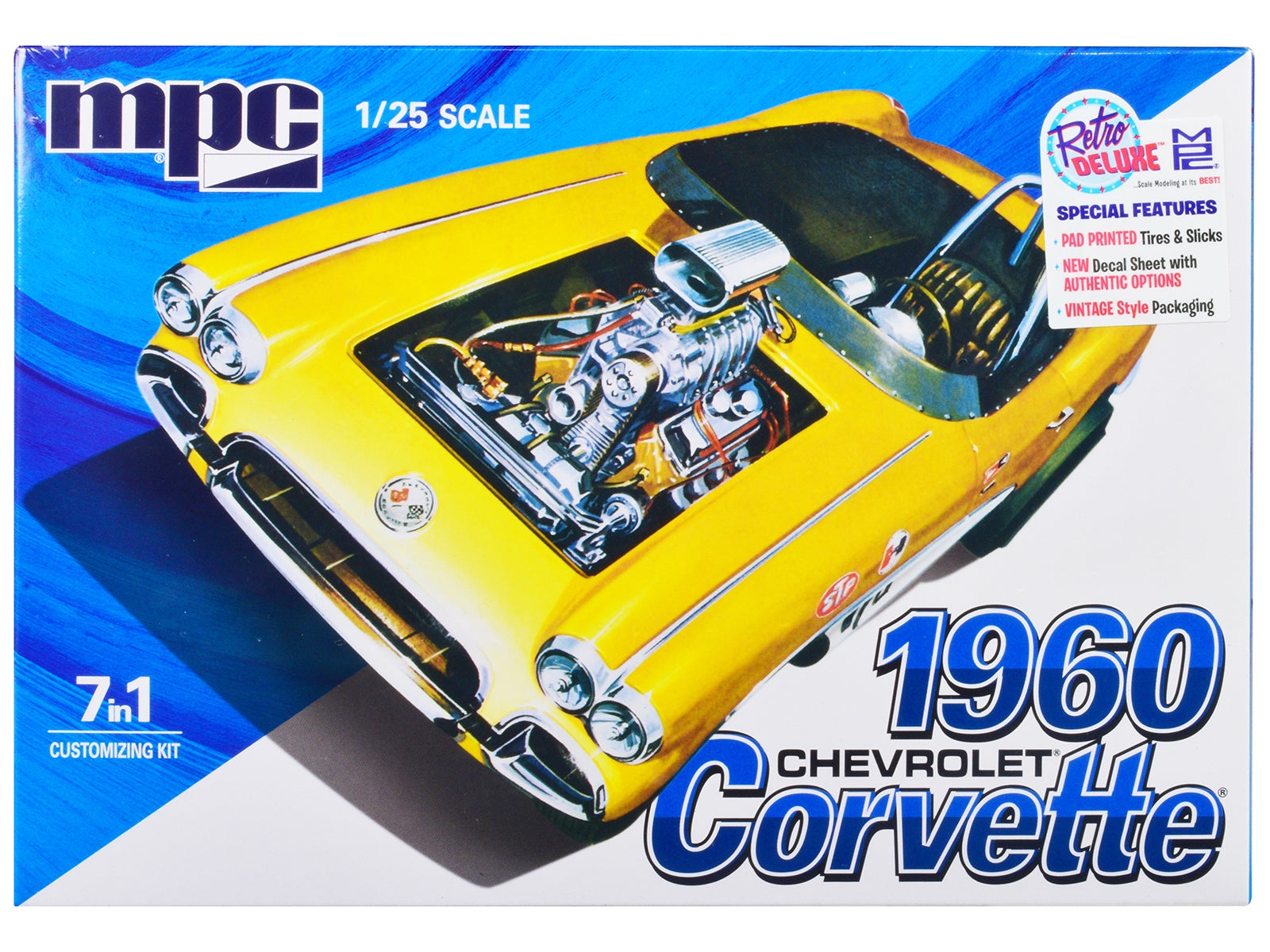 Skill 2 Model Kit 1960 Chevrolet Corvette 7-in-1 Kit 1/25 Scale Model by MPC - Premium Corvette Models from MPC - Just $55.92! Shop now at Rapidvehicles