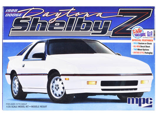 Skill 2 Model Kit 1988 Dodge Shelby Daytona Z 2-in-1 Kit 1/25 Scale Model by MPC free shipping USA
