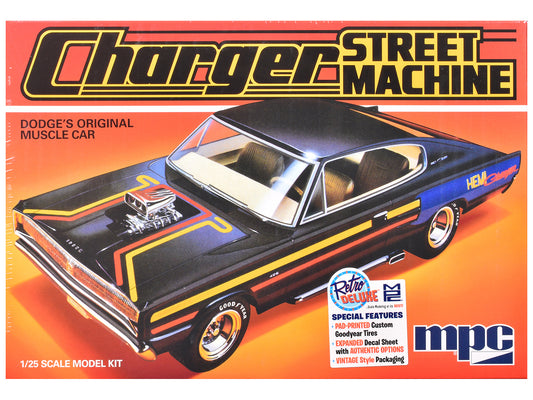 Skill 2 Model Kit 1967 Dodge Charger Street Machine 1/25 Scale Model by MPC free shipping USA