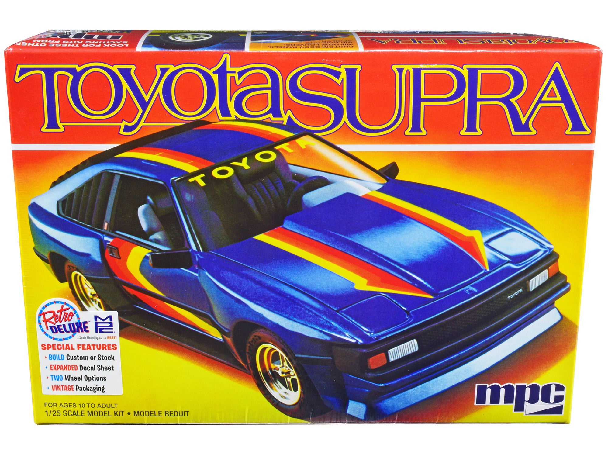 Skill 2 Model Kit 1983 Toyota Celica Supra 1/25 Scale Model Car by MPC free shipping USA