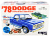 Skill 2 Model Kit 35.15Dodge D100 Pickup Truck with Mini Bike 1/25 Scale Model by MPC - Premium Model Kits(To Built) from MPC - Just $51.99! Shop now at Rapidvehicles