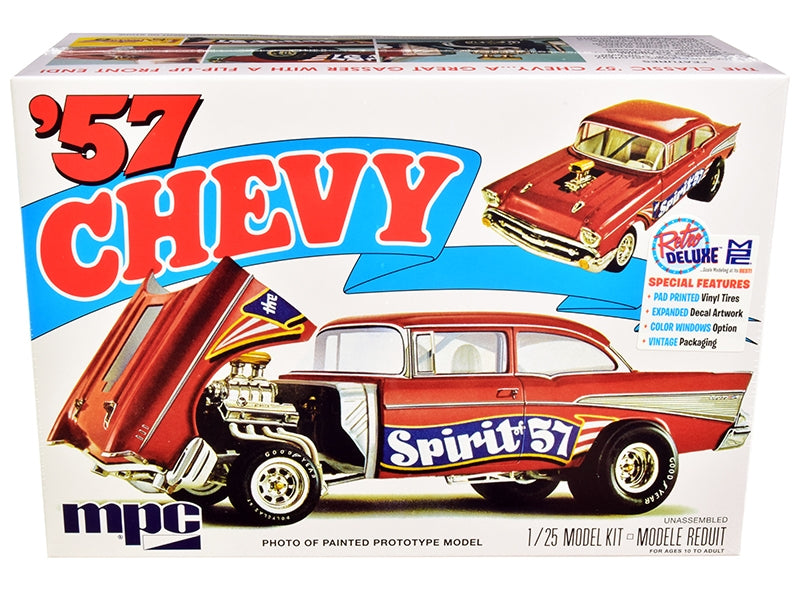 Skill 2 Model Kit 1957 Chevrolet Gasser Flip Nose "Spirit of 57" - Premium Model Kits(To Built) from MPC - Just $58.49! Shop now at Rapidvehicles