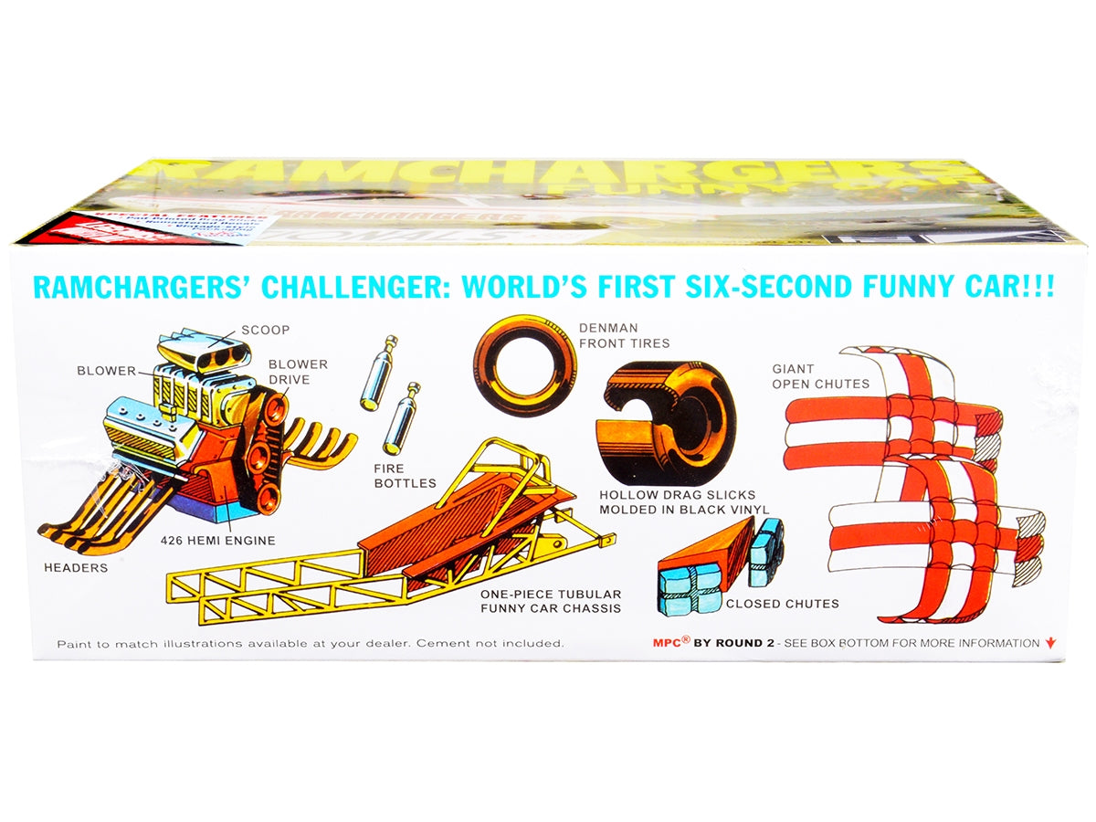 Skill 2 Model Kit Dodge Challenger Ramchargers Funny Car "Legends