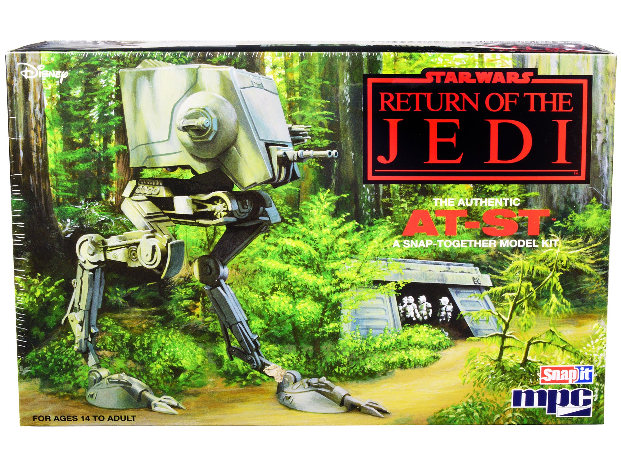 Skill 2 Snap Model Kit AT-ST "Star Wars: Return of the Jedi" Movie Scale Model by MPC free shipping USA