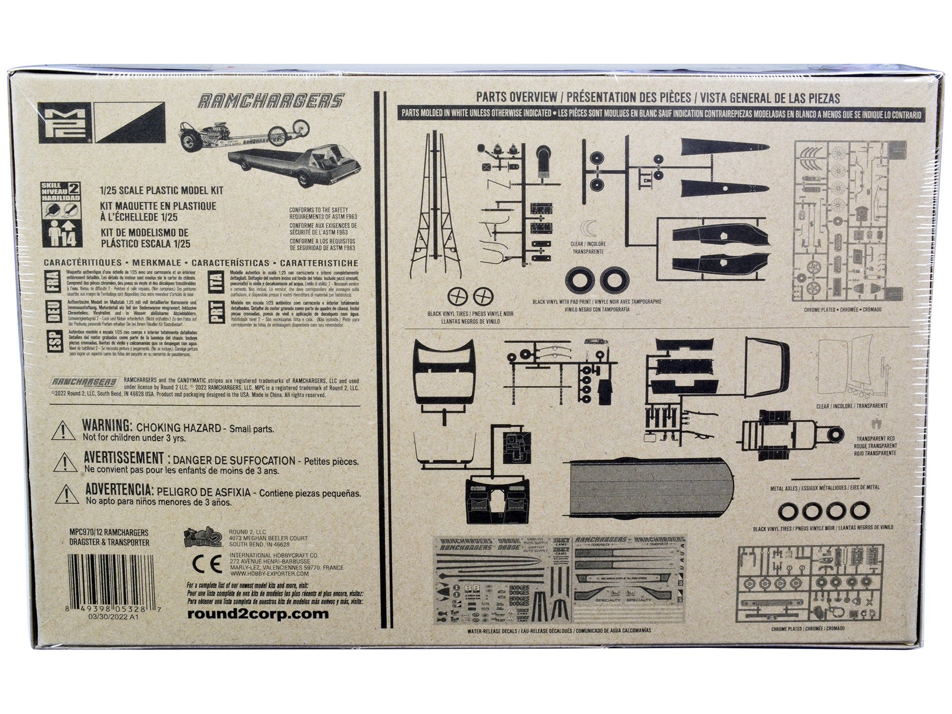 Skill 2 Model Kit Ramchargers Dragster and Advanced Design - Premium Other from MPC - Just $93.99! Shop now at Rapidvehicles