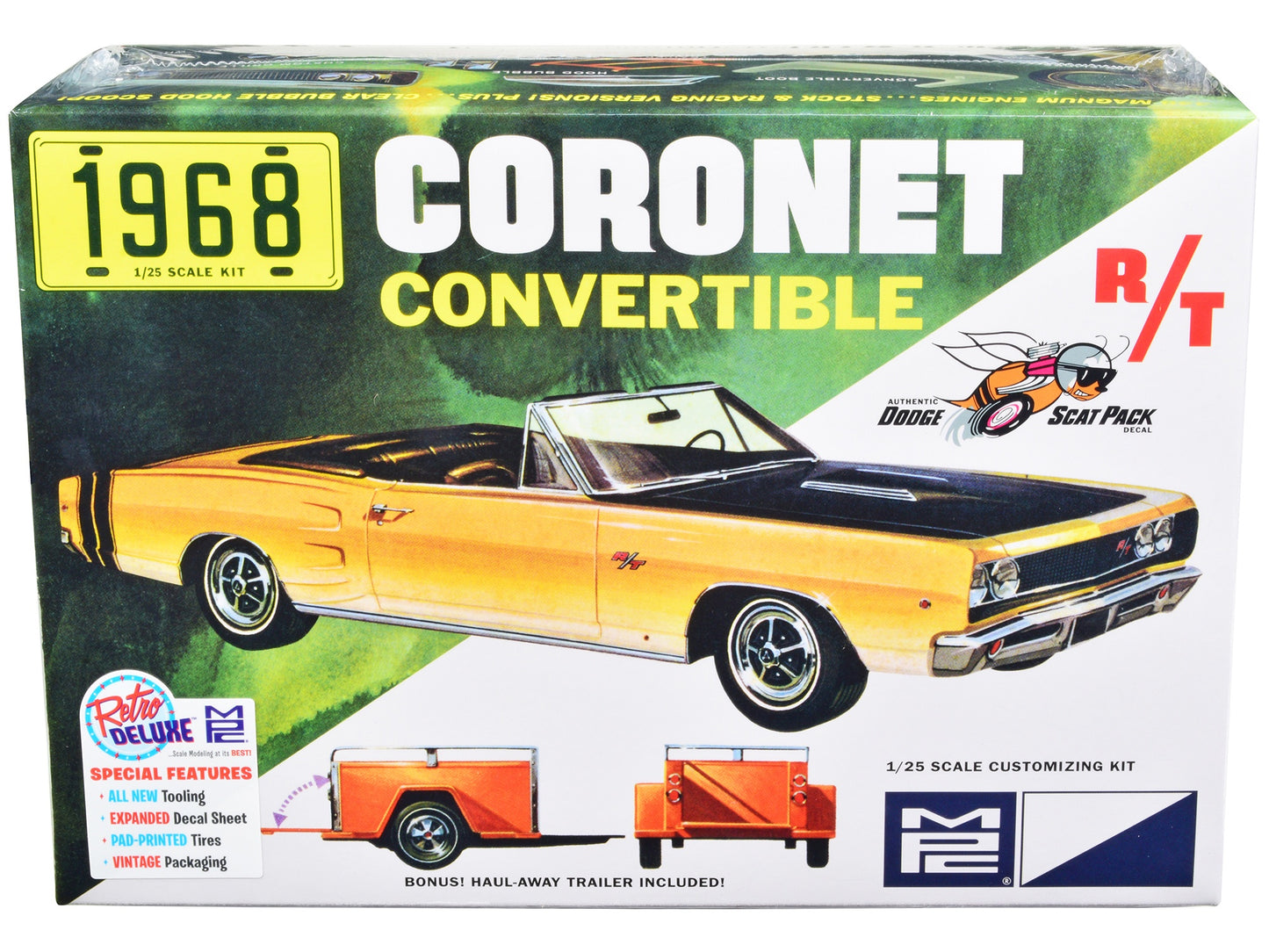 Skill 2 Model Kit 1968 Dodge Coronet R/T Convertible with