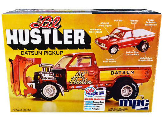 Skill 2 Model Kit 1975 Datsun Pickup Truck "Lil Hustler" 1/25 Scale Model by MPC free shipping USA