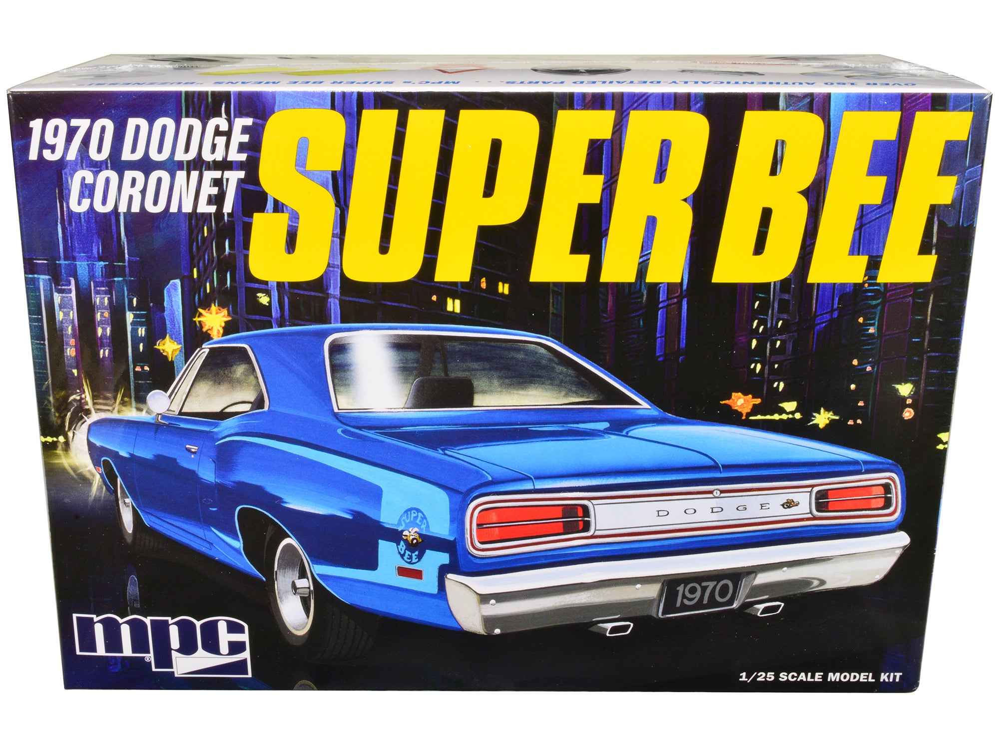 Skill 2 Model Kit 1970 Dodge Coronet Super Bee 1/25 Scale Model by MPC free shipping USA