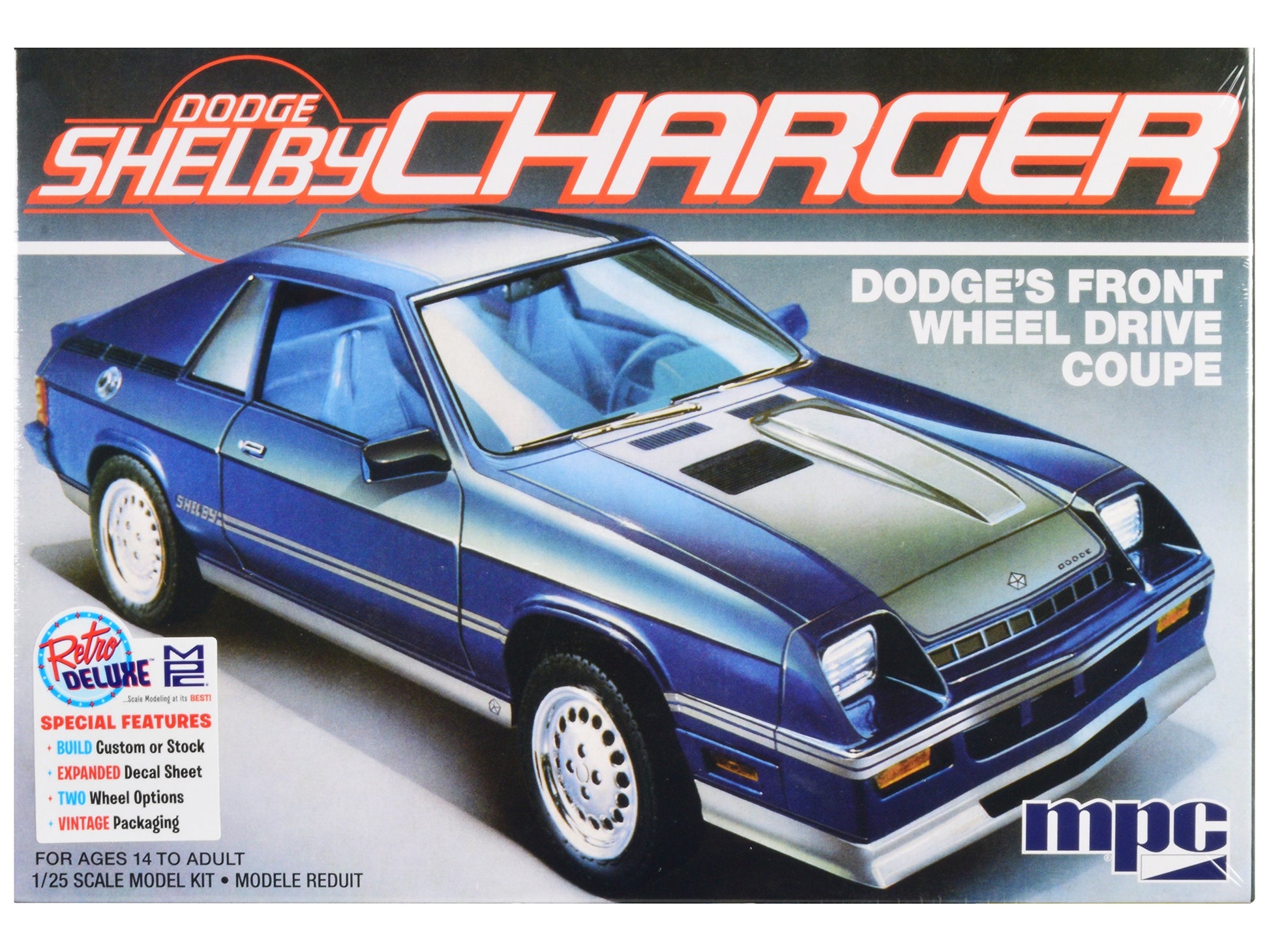 Skill 2 Model Kit 1986 Dodge Shelby Charger 1/25 Scale Model by - Premium Model Kits(To Built) from MPC - Just $61.19! Shop now at Rapidvehicles