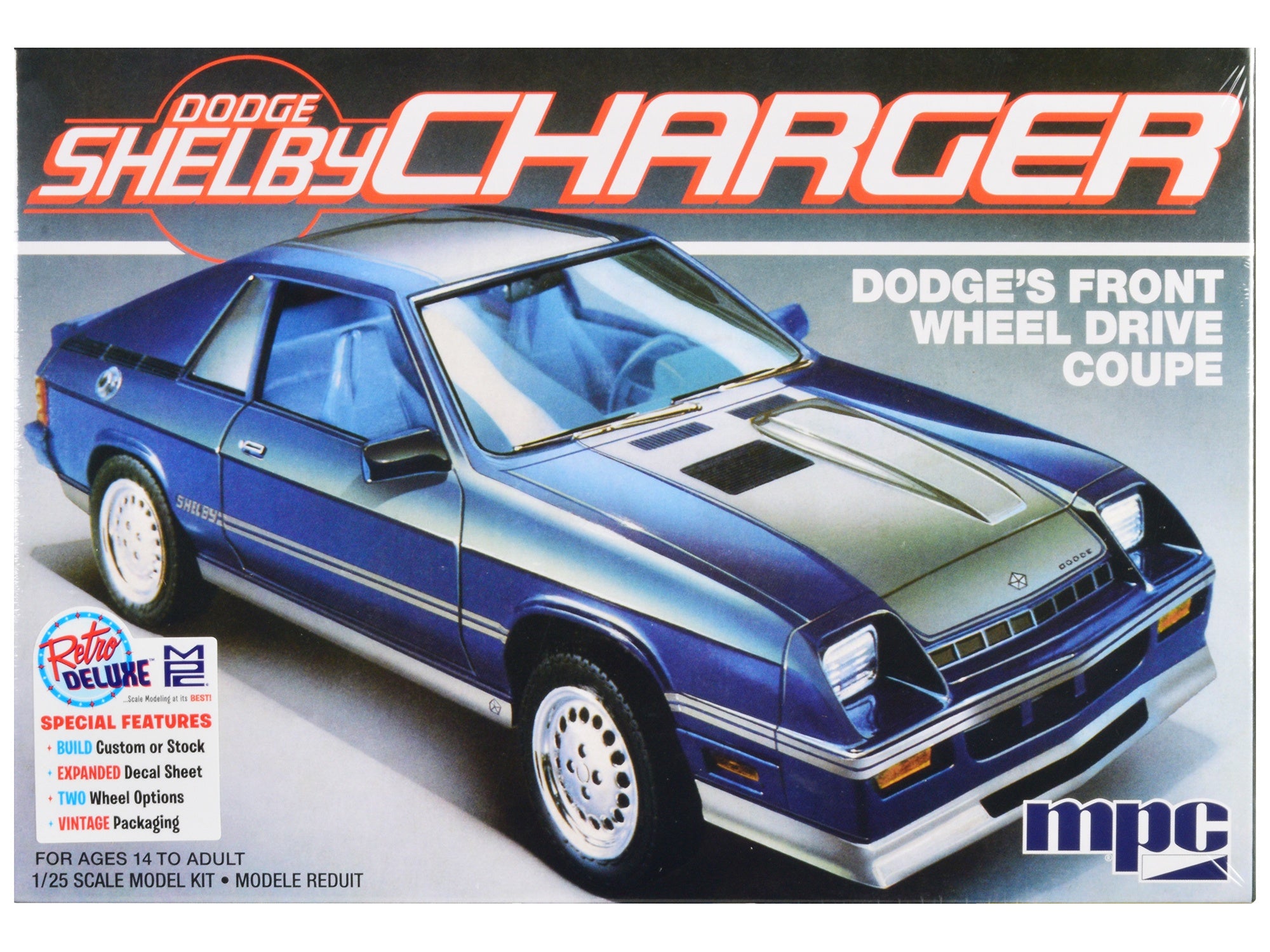 Skill 2 Model Kit 1986 Dodge Shelby Charger 1/25 Scale Model by MPC - Premium Model Kits(To Built) from MPC - Just $51.99! Shop now at Rapidvehicles