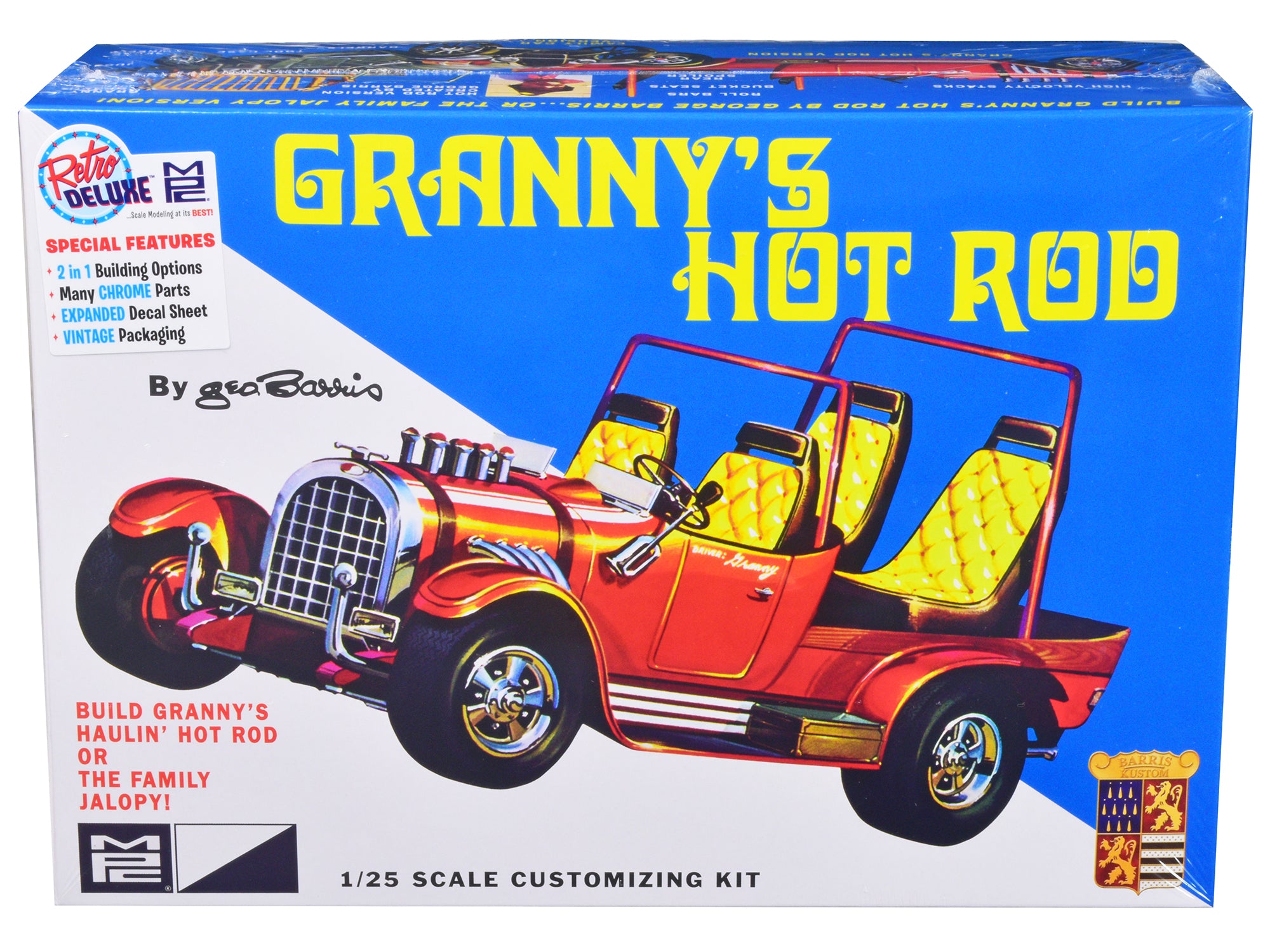 Skill 2 Model Kit Granny's Hot Rod By George Barris 2-in-1 Kit 1/25 Scale Model by MPC free shipping USA