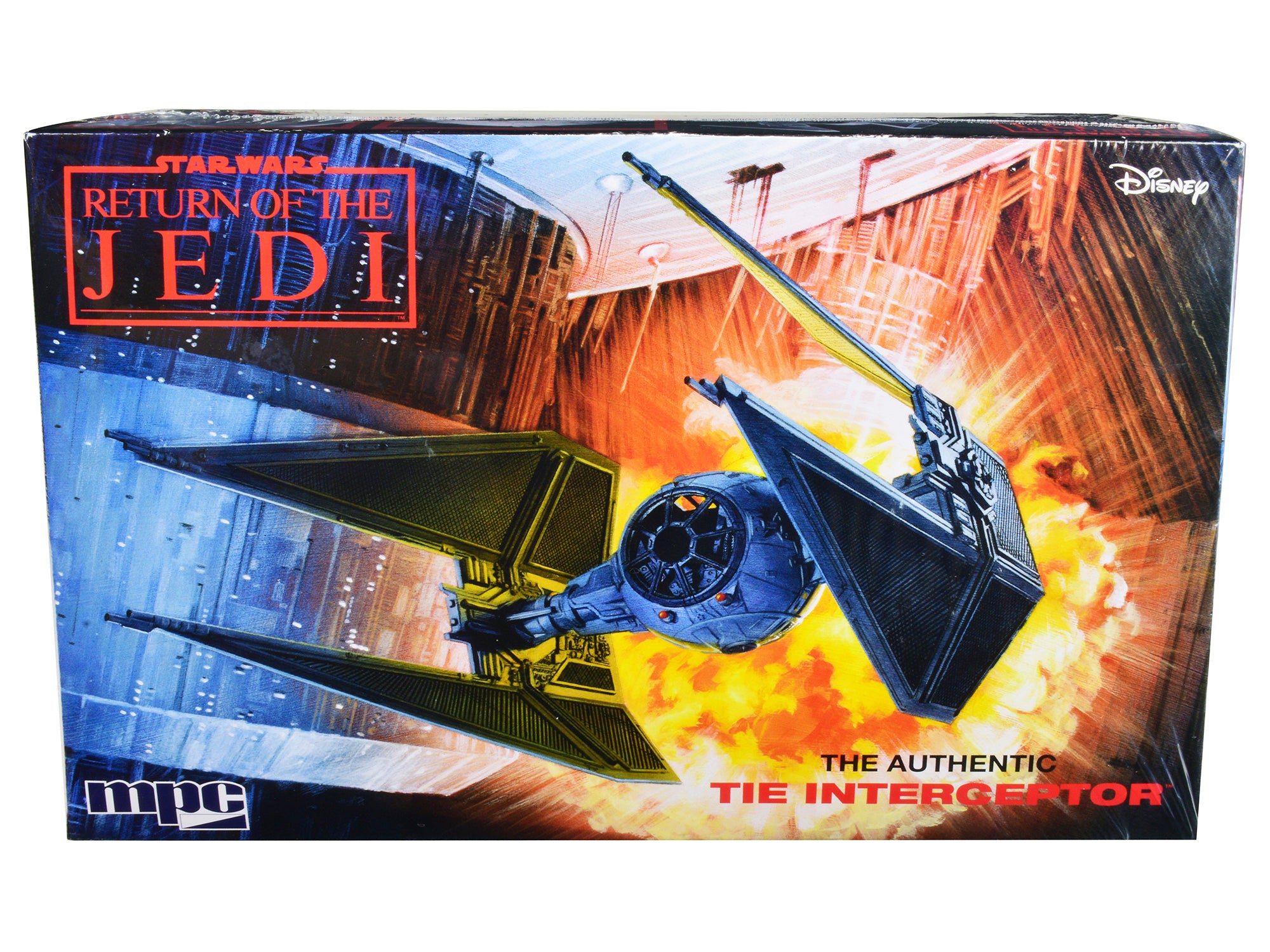 Skill 2 Model Kit Tie Interceptor Spacecraft "Star Wars: Return of the Jedi" (1983) Movie 1/48 Scale Model by MPC free shipping USA