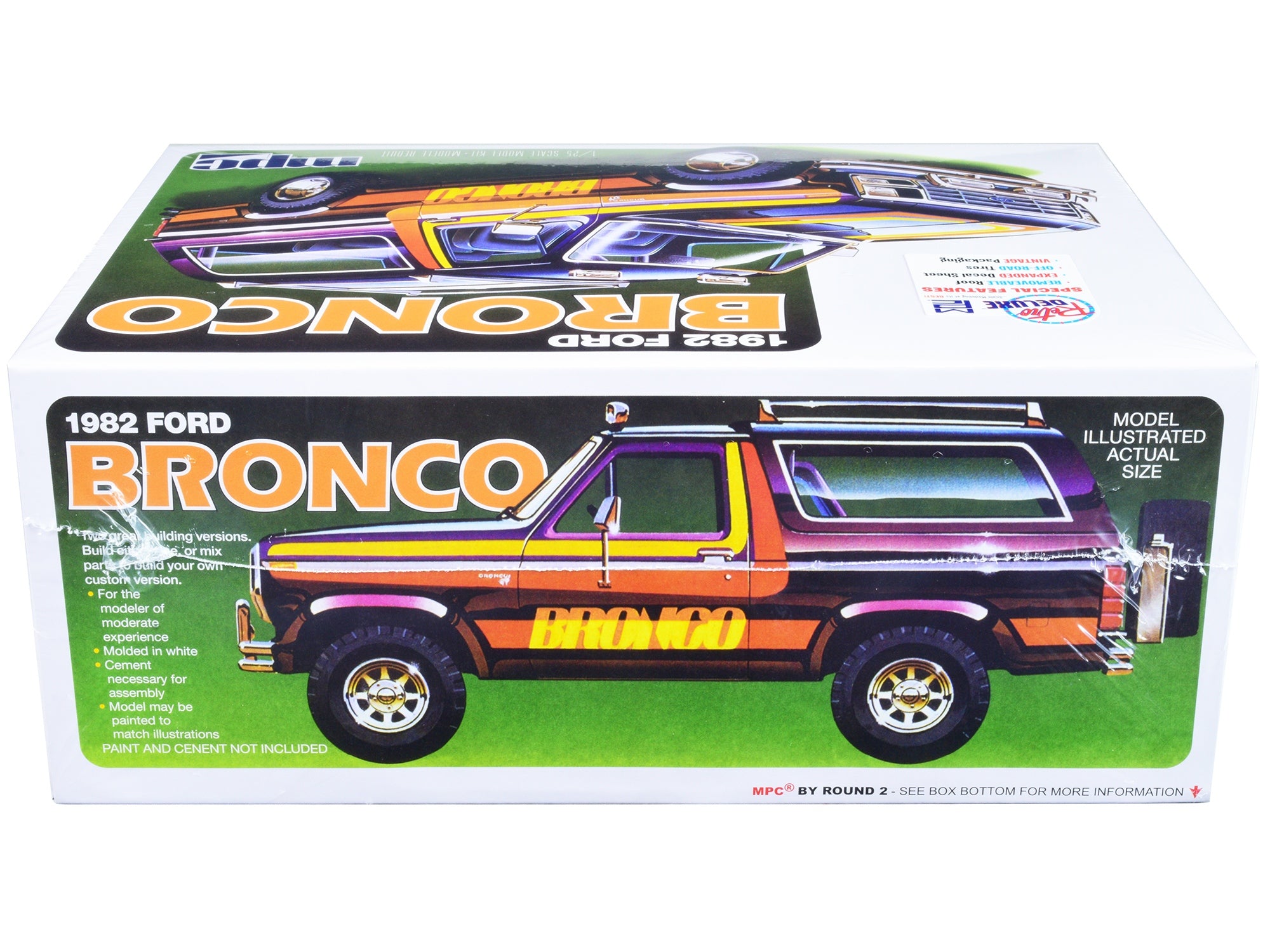 Skill 2 Model Kit 1982 Ford Bronco 1/25 Scale Model by MPC - Premium Model Kits(To Built) from MPC - Just $56.99! Shop now at Rapidvehicles