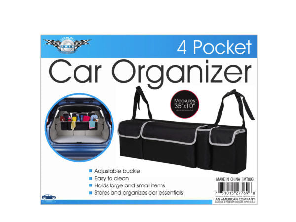 35" x 10" 4-Pocket Car Trunk Organizer ( Case of 4 ) - Premium Auto Interior Accessories from Rapidvehicles - Just $76.99! Shop now at Rapidvehicles