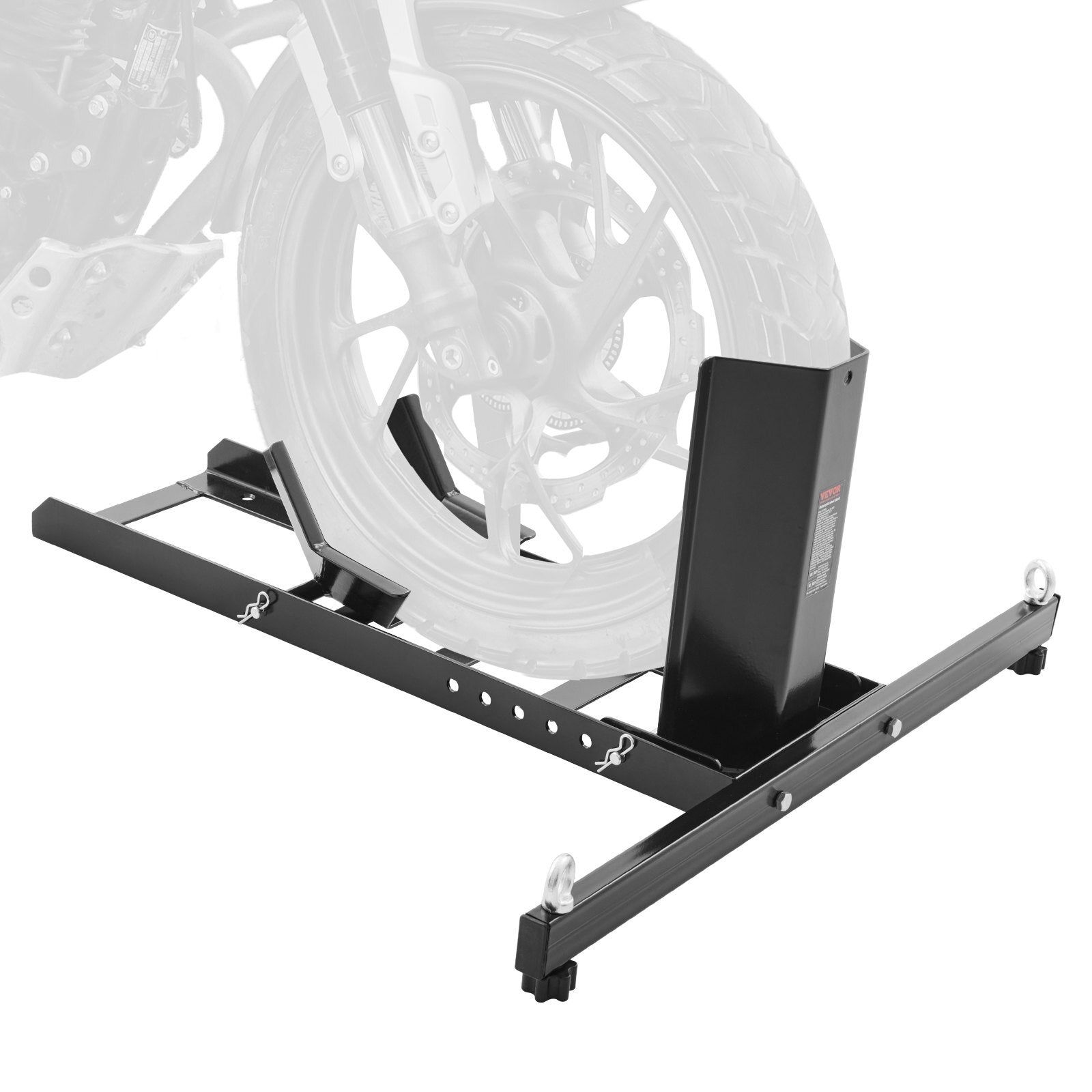 VEVOR Motorcycle Wheel Chock Upright, 1800 lbs Capacity, Heavy-duty Steel Motorcycle Front Wheel Stand with 6 Adjustable Holes, For 15"-22" Off-Road Motorcycles, Standard Motorcycles - Premium Motorcycle Wheel Chock from VEVOR - Just $114.79! Shop now at Rapidvehicles