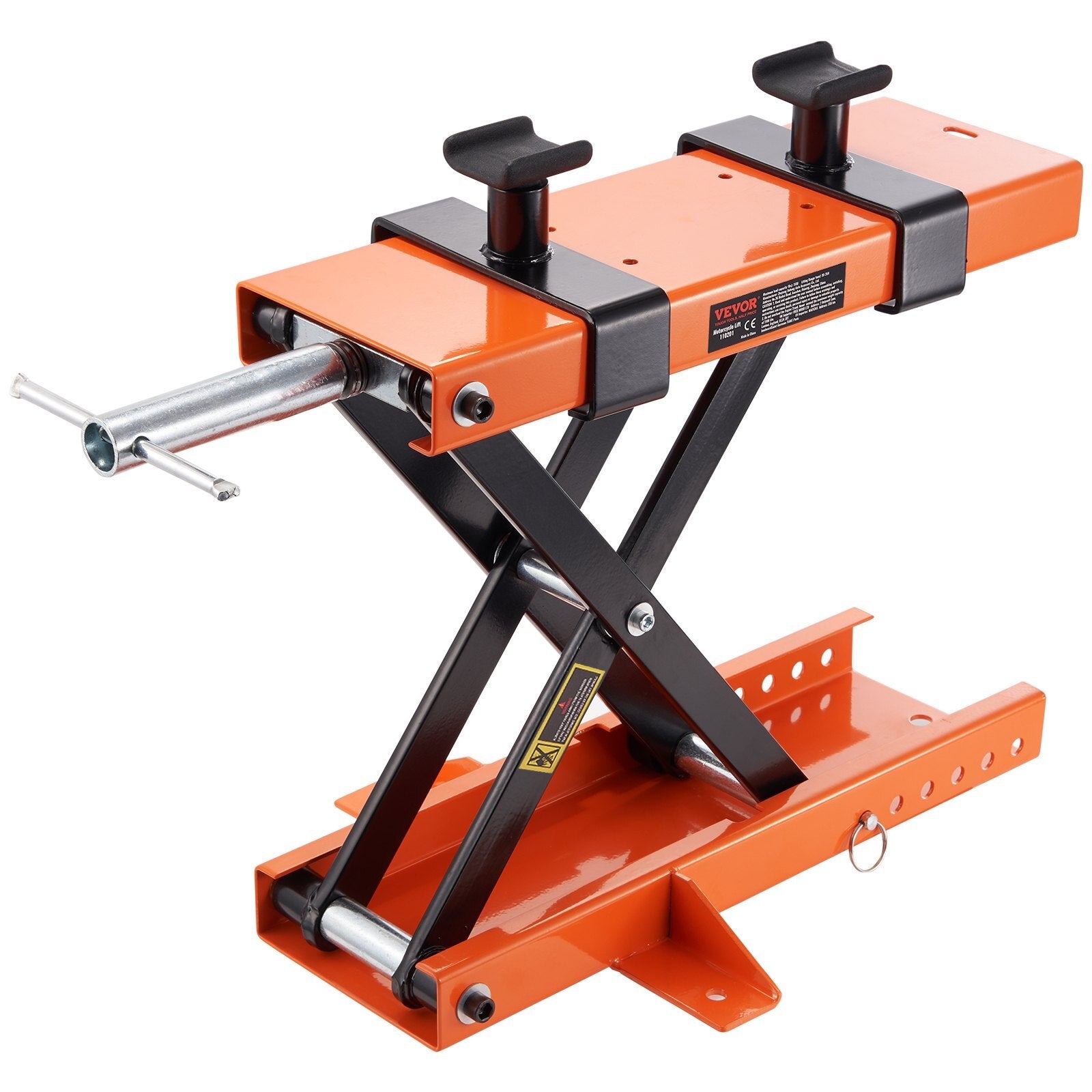 VEVOR Motorcycle Lift, 500 kg Motorcycle Center Scissor Lift Jack with Saddle & Safety Pin, Steel Motorcycle Jack Hoist Stand for Street Bikes, Cruiser Bikes, Touring Motorcycles - Premium Hydraulic Motorcycle Hoist from VEVOR - Just $74.19! Shop now at Rapidvehicles