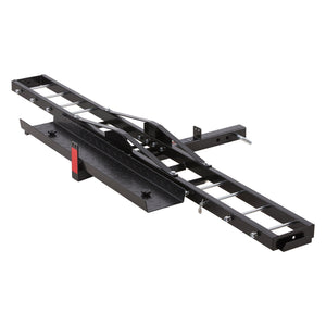 VEVOR Motorcycle Carrier, 600 LBS Steel Motorcycle Carrier Hitch Mount with Loading Ramp, Scooter Dirt Bike Trailer Hauler with Ratchet Straps and Stabilizer, for Car, Truck with 2" Hitch Receiver - Premium Hitch Motorcycle Carriers from VEVOR - Just $228.99! Shop now at Rapidvehicles