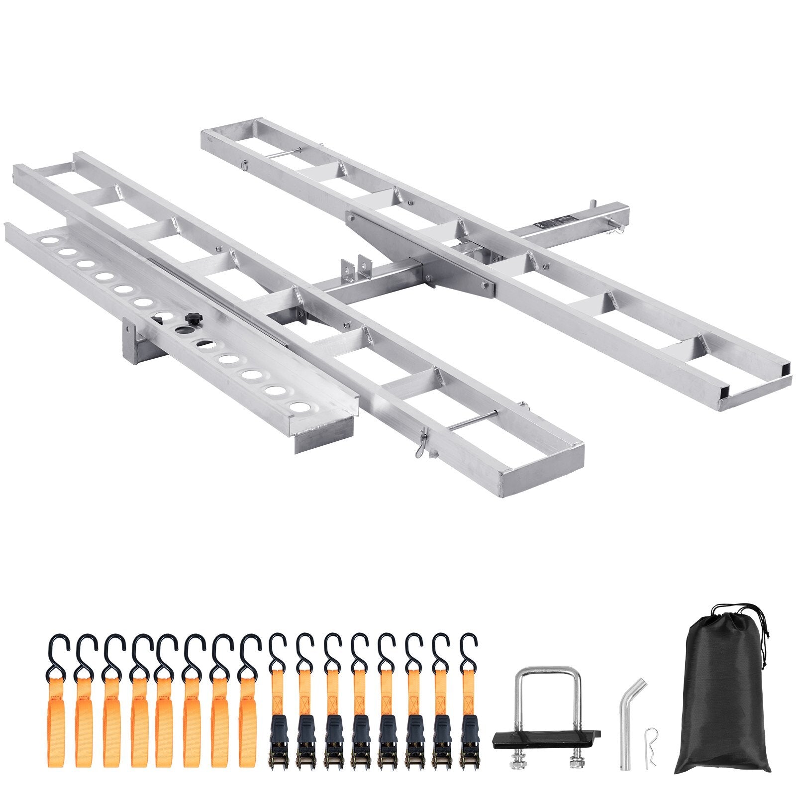 VEVOR Motorcycle Carrier Scooter Dirt Bike Hitch Mount 600LBS Rack Ramp Hauler - Premium Hitch Motorcycle Carriers from VEVOR - Just $274.99! Shop now at Rapidvehicles