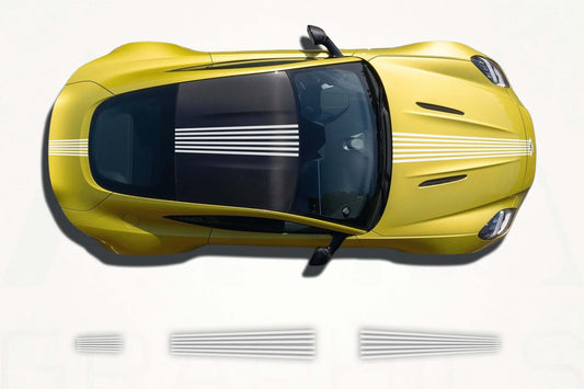Aston Martin Vantage Center Racing Stripes – Vinyl Decal Kit
